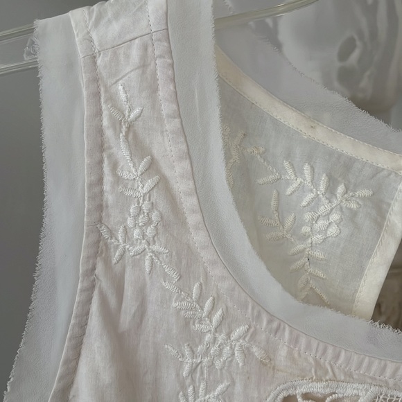 American Eagle Outfitters Embroidered and Pleated Top - Picture 5 of 8